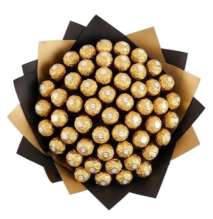 Classic Gold Bouquet of Chocolates - Florist London