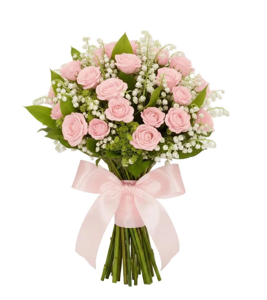 Classic Lily of Valey with Spray Roses Bouquet - Florist London