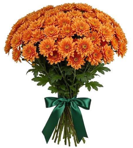 Classic Orange Chrysanthemum Bouquet - Florist London