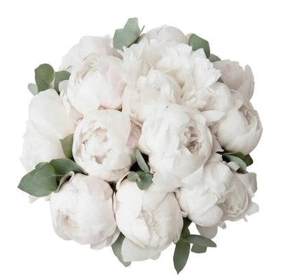 Classic Peonies Bouquet with Eucalyptus - Florist London