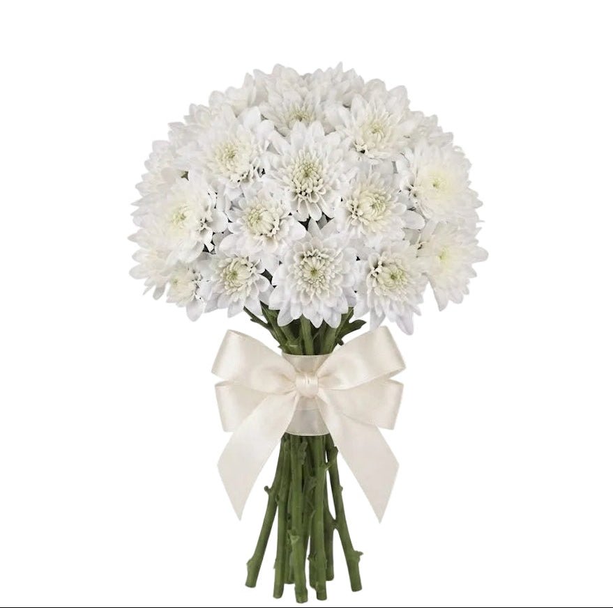 Classic White Chrysanthemum Bouquet - Florist London