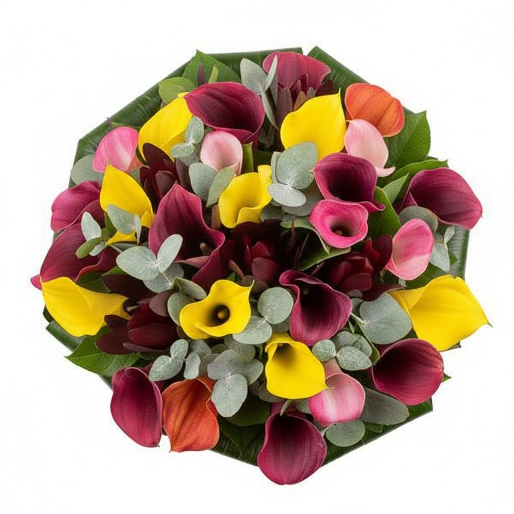 Colorful Bouquet of Calla Lilies - Florist London