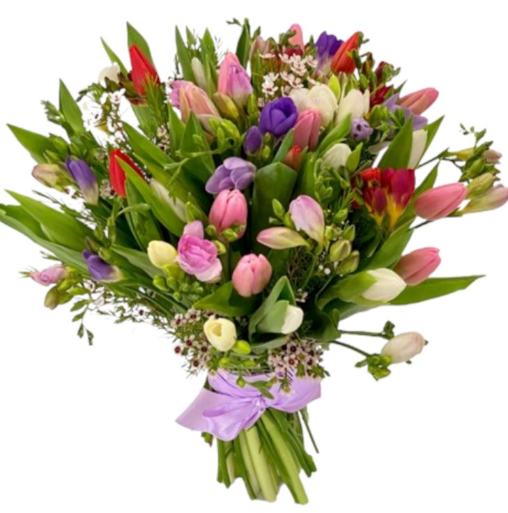 Embrace Spring's Splendor: Colorful Fragrant Spring Bouquet | Fresh ...