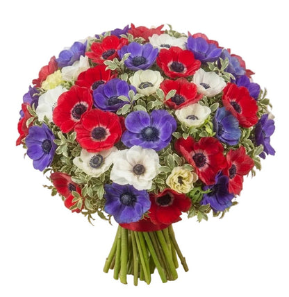 Colourful Anemones Bouquet - Florist London