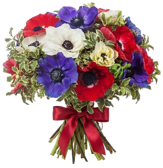 Colourful Anemones Bouquet - Florist London