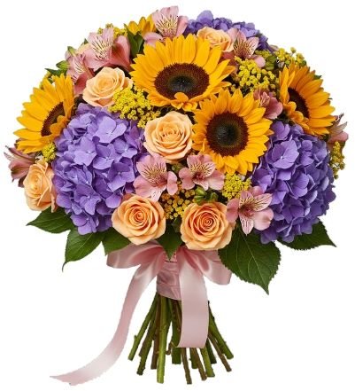Colourful Sunny Bouquet - Florist London