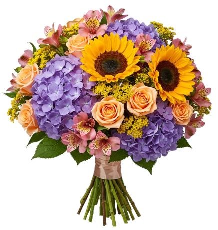 Colourful Sunny Bouquet - Florist London