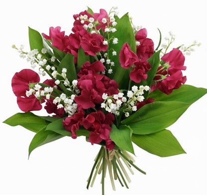Convalaria and Sweet Pea Bouquet - Florist London