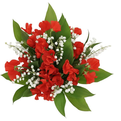 Convalaria and Sweet Pea Bouquet - Florist London