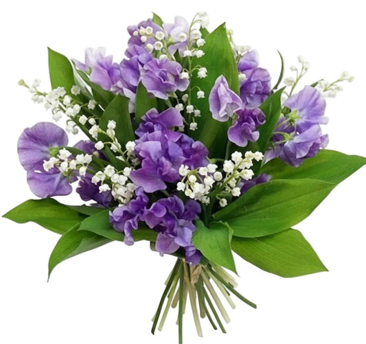 Convalaria and Sweet Pea Bouquet - Florist London