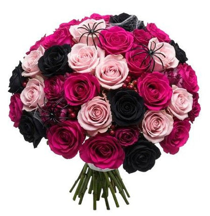 Crimson Web Rose Symphony Bouquet - Florist London