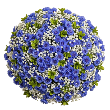 Cute Bouquet of Gypsophila with Cornflower - Florist London