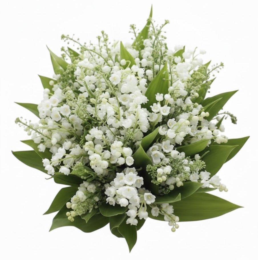 Cute Fragrant Bouquet of Lily of the Valley with Green Bell - Florist London