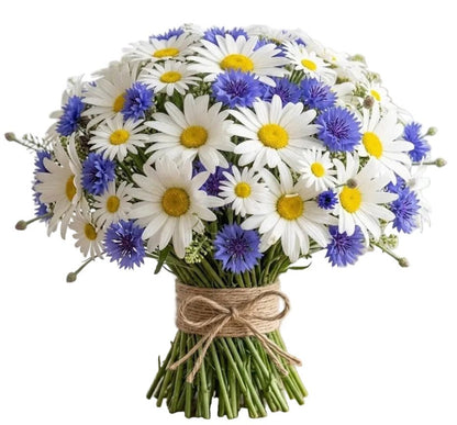 Daisy and Cornflower Bouquet - Florist London