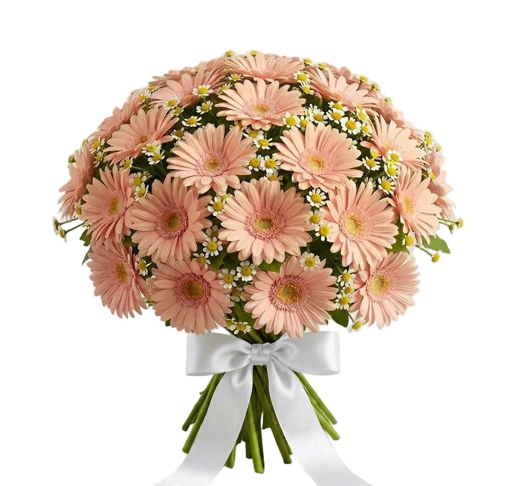 Daisy Tanacetum and Gerbera Bouquet - Florist London