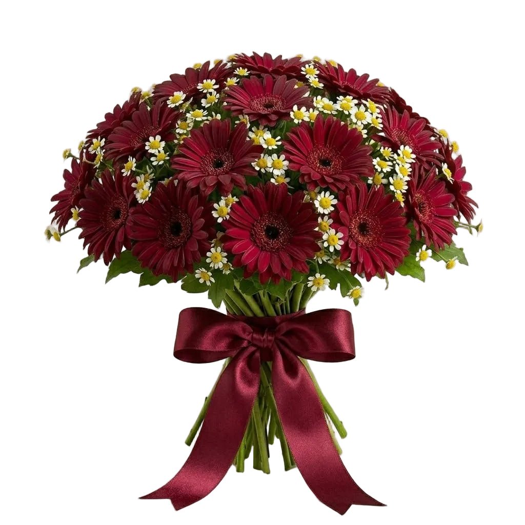 Daisy Tanacetum and Gerbera Bouquet - Florist London