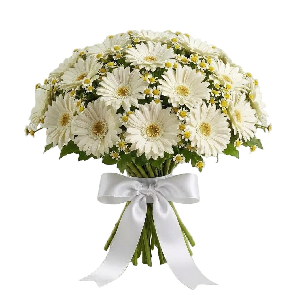 Daisy Tanacetum and Gerbera Bouquet - Florist London