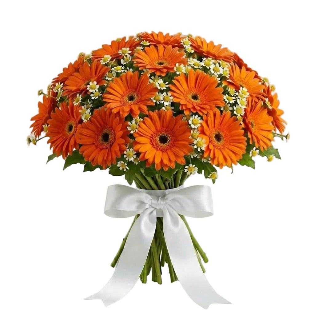Daisy Tanacetum and Gerbera Bouquet - Florist London