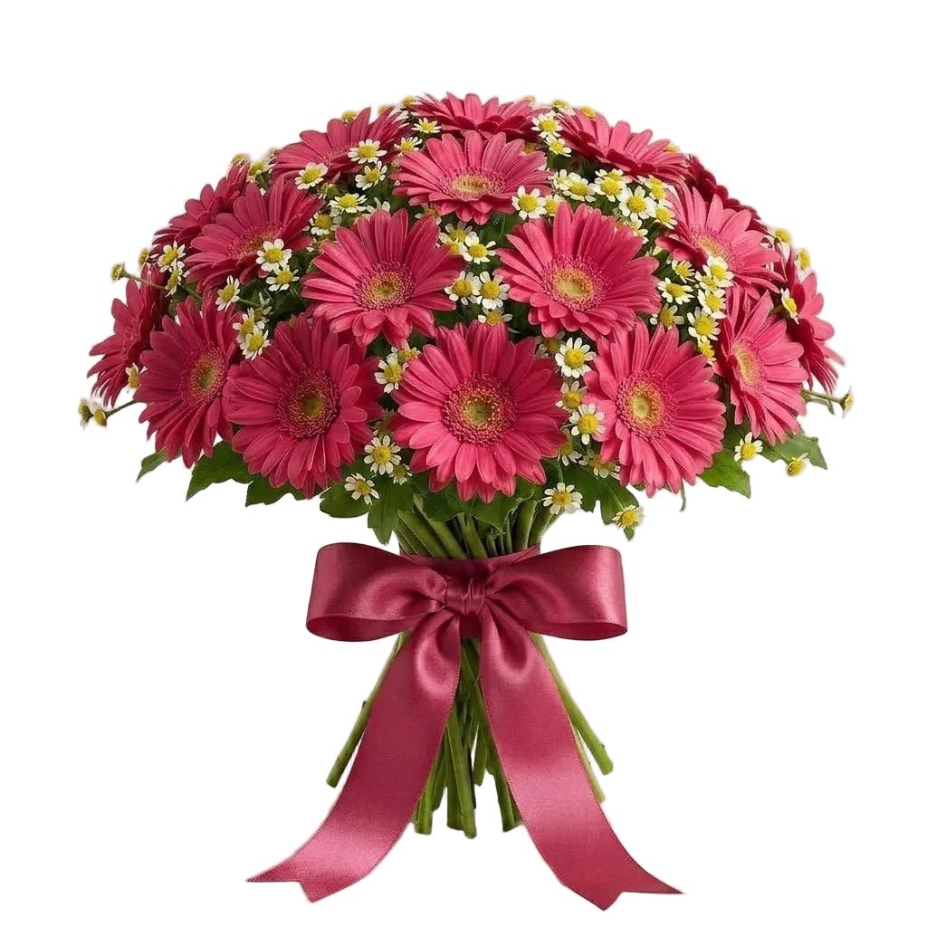 Daisy Tanacetum and Gerbera Bouquet - Florist London