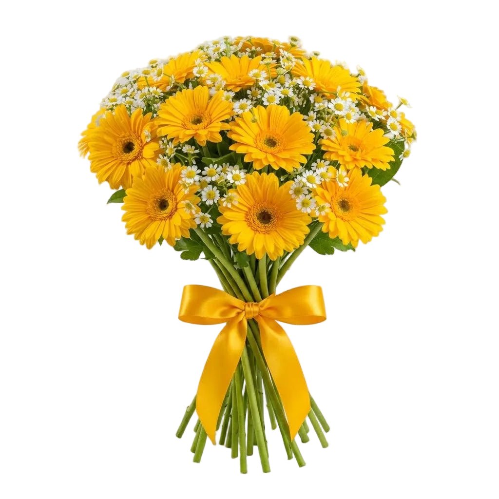 Daisy Tanacetum and Gerbera Bouquet - Florist London