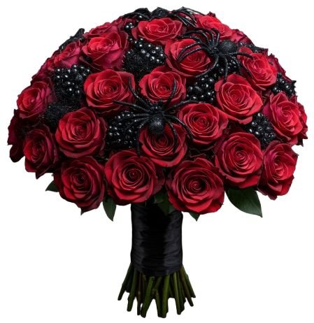 Dark Allure Rose Bouquet - Florist London