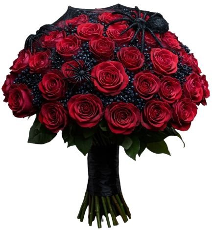 Dark Allure Rose Bouquet - Florist London