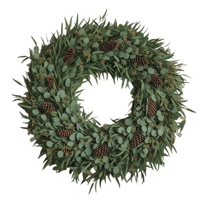 Deluxe Rustic Wreath with Populus and Seasonal Berries - Florist London