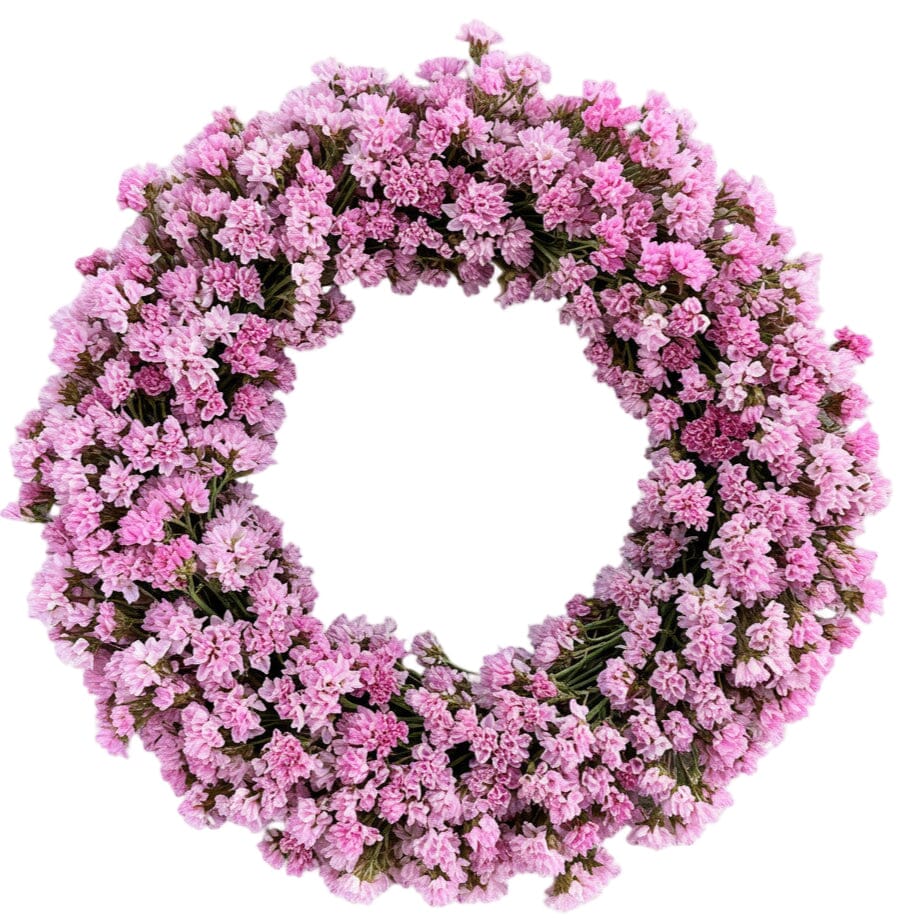 Door Wreath of Limonium - Florist London