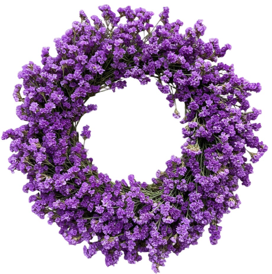 Door Wreath of Limonium - Florist London