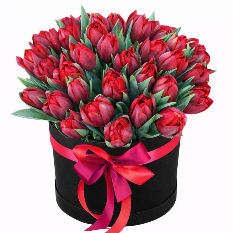 Double Tulips Box - Florist London