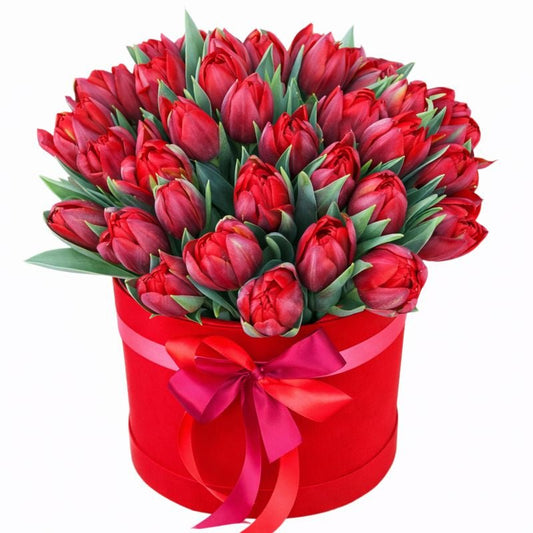 Double Tulips Box - Florist London