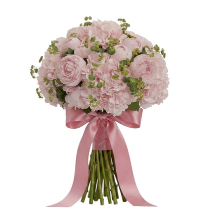 Dreamy Pink Peony & Hydrangea Bouquet - Florist London