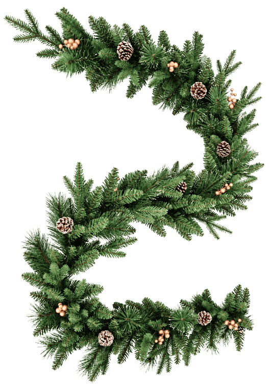 Elegant Fresh Classic Christmas Garland - Florist London