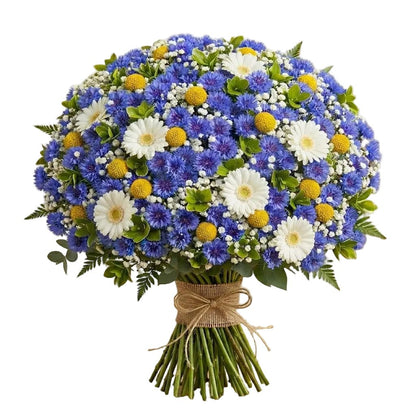 English Meadow Cornflower Bouquet - Florist London
