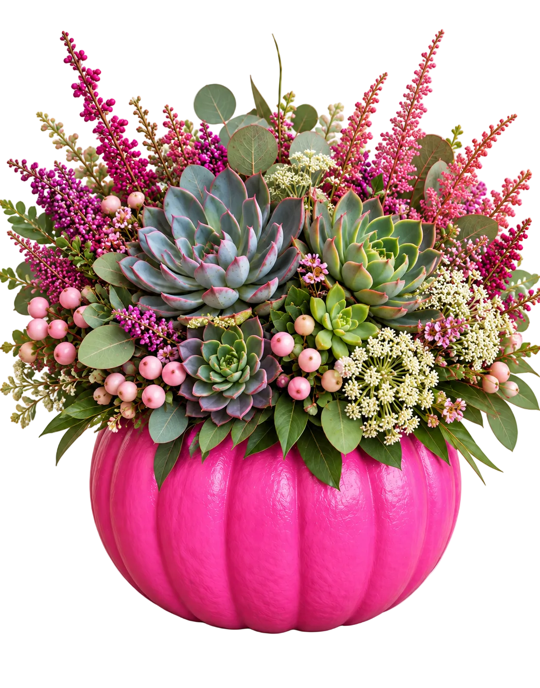 Exotic Pink Pumpkin Arrangement - Florist London
