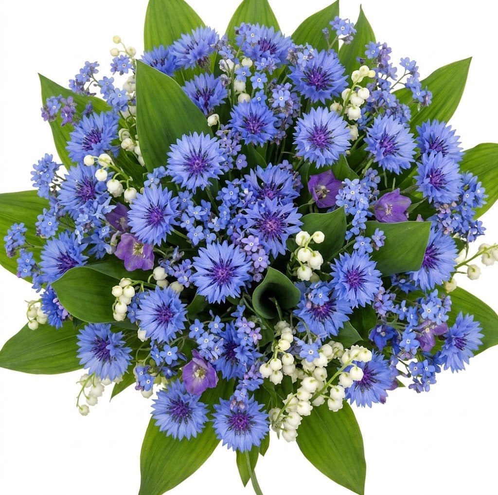 Fragrant Blue and White Bouquet - Florist London