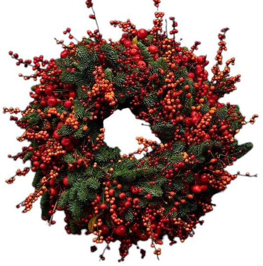 Full of Berry Rafined Door Wreath - Florist London