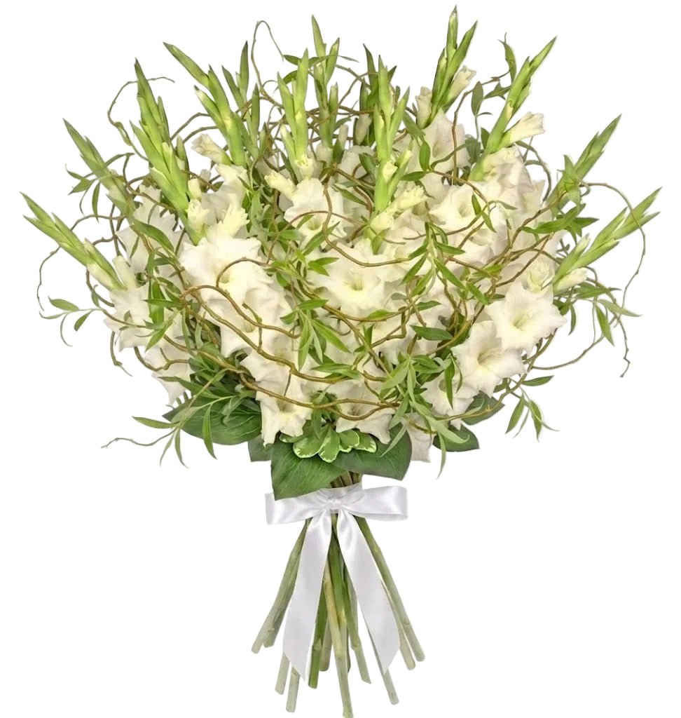 Gladiolus with Willow Twist Bouquet - Florist London