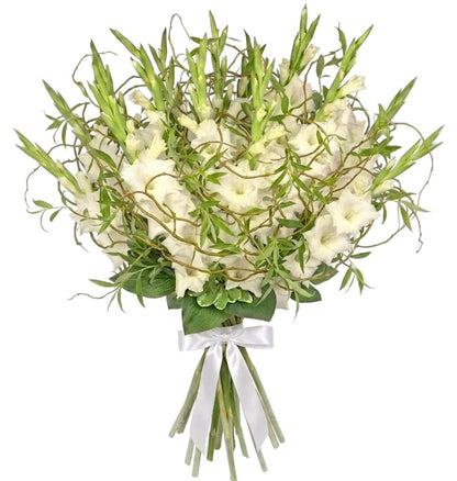 Gladiolus with Willow Twist Bouquet - Florist London