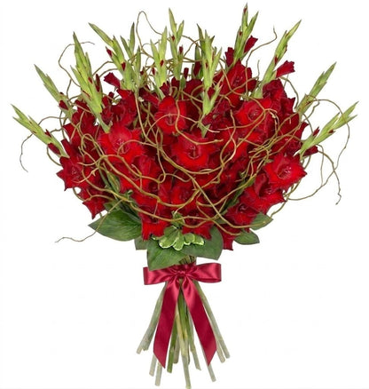 Gladiolus with Willow Twist Bouquet - Florist London