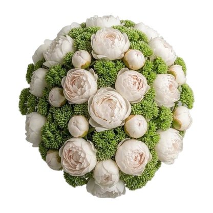 Gorgeous Bouquet of Peonies with Sedum - Florist London