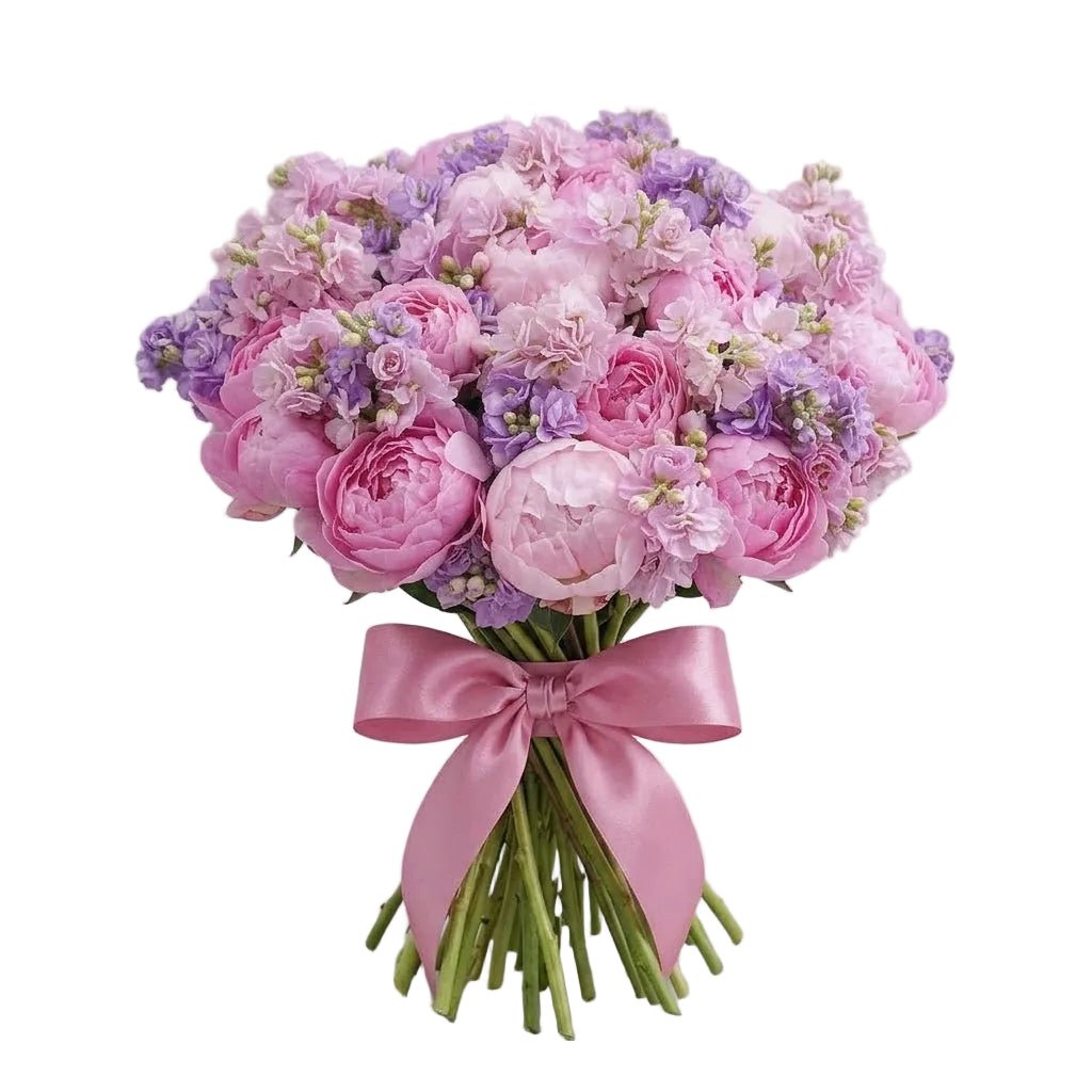 Gorgeous Fragrant Bouquet of Peonies with Stocks - Florist London