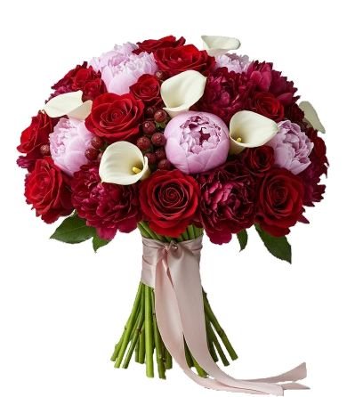 Gorgeous Peonies and Calla Lily Bouquet - Florist London
