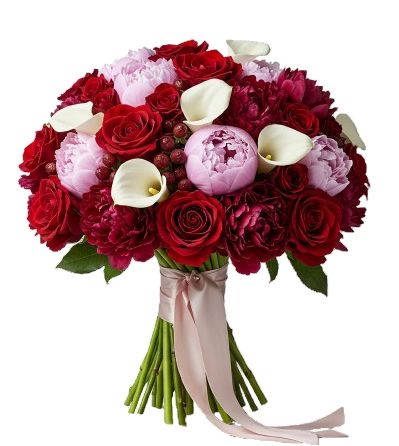 Gorgeous Peonies and Calla Lily Bouquet