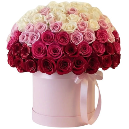 Gradient Luxury Roses Box - Florist London