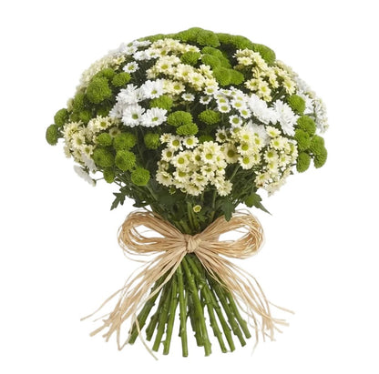 Green and White Shades Santini Bouquet - Florist London