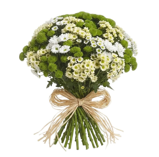 Green and White Shades Santini Bouquet - Florist London