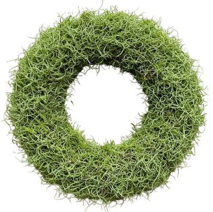 Green Moss and Tillandsia Door Wreath - Florist London