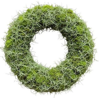 Green Moss and Tillandsia Door Wreath - Florist London