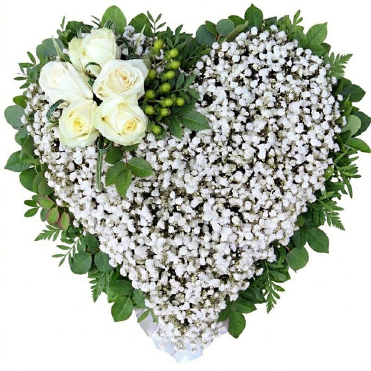 Gypsophila Heart with Roses - Florist London
